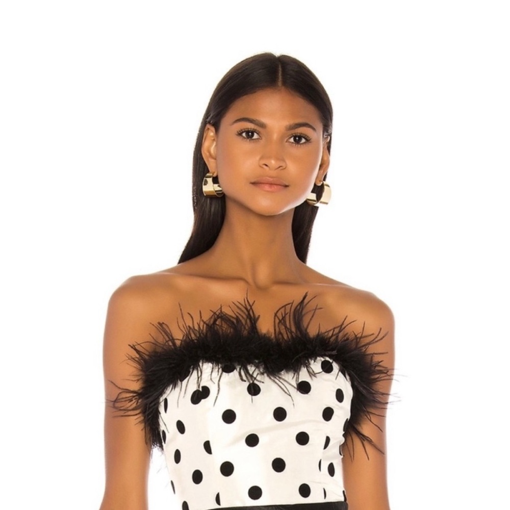 LPA Aida Top in Ivory and Black
